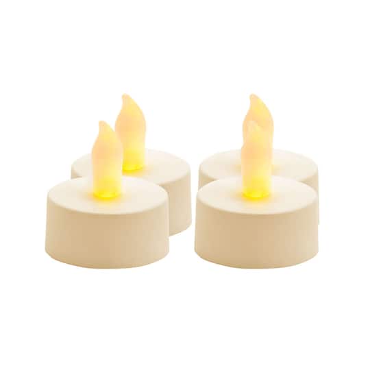 Ivory LED Flameless Tea Light Candles By Ashland®